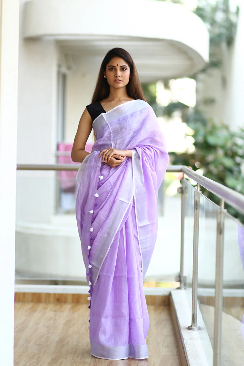 Pure Organic Linen Saree