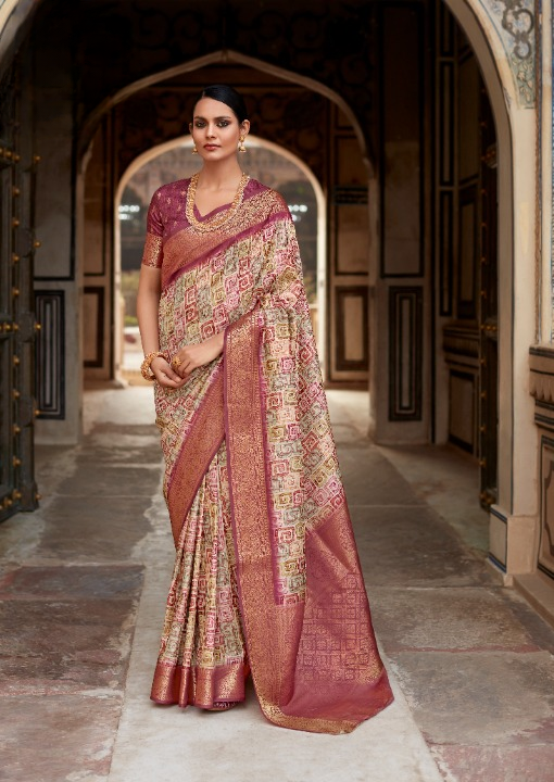 Silk Saree with Rich Weaving and Blouse